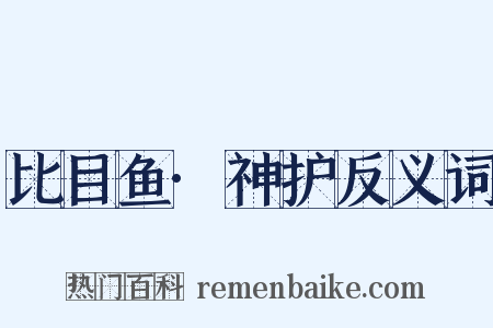 比目鱼·神护反义词是什么意思的图片